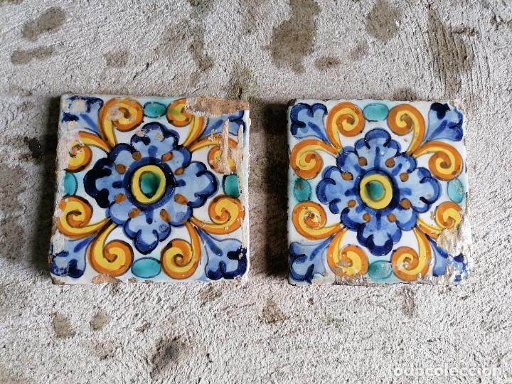 s.a. - lote de 2 azulejos españoles antiguos po - Compra venta en ...