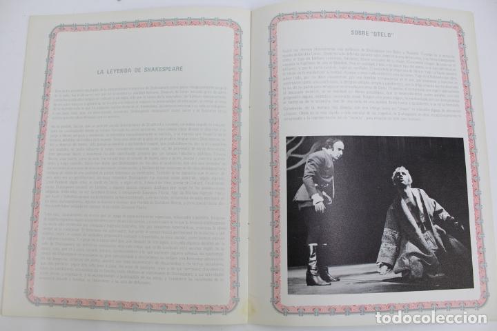Coleccionismo: PR-2648. PROGRAMA OTELO, TEATRO MORAT&Iacute;N. 1972. - Foto 5