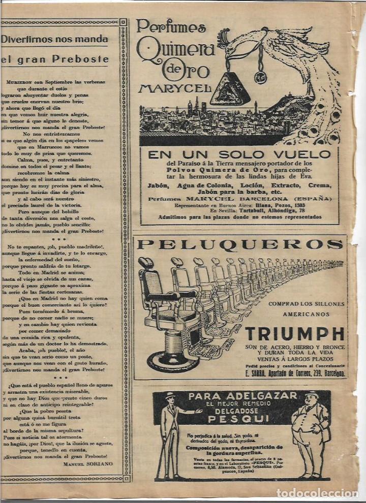 Coleccionismo: A&Ntilde;O 1925 RECORTE PRENSA PUBLICIDAD PERFUMES QUIMERA DE ORO MARYCEL POLVOS BARCELONA