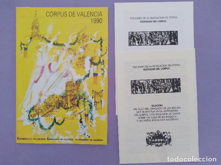 Coleccionismo: PROGRAMA DESARROLLO PROCESION CORPUS VALENCIA 1990. - Foto 1