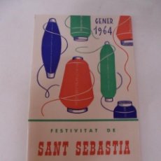 Coleccionismo: MAGNIFICO ANTIGUO PROGRAMA DE CAPELLADES FESTIVITAT SANT SEBASTIANDEL 1964. Lote 354973498