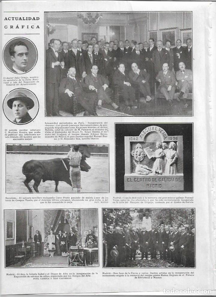 Collectionnisme: A&Ntilde;O 1925 RECORTE PRENSA MADRID LAPIDA DEDICADA MUSICO GALLEGO PASCUAL VEIGA CENTRO DE GALICIA