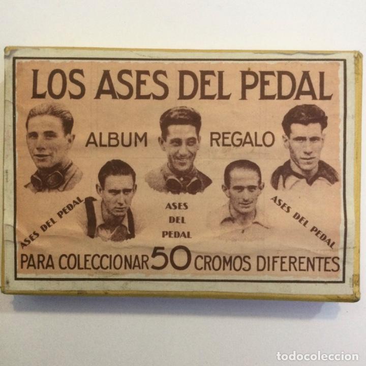 Coleccionismo: Caja con Chapas Los Ases del Pedal. A&ntilde;os 40