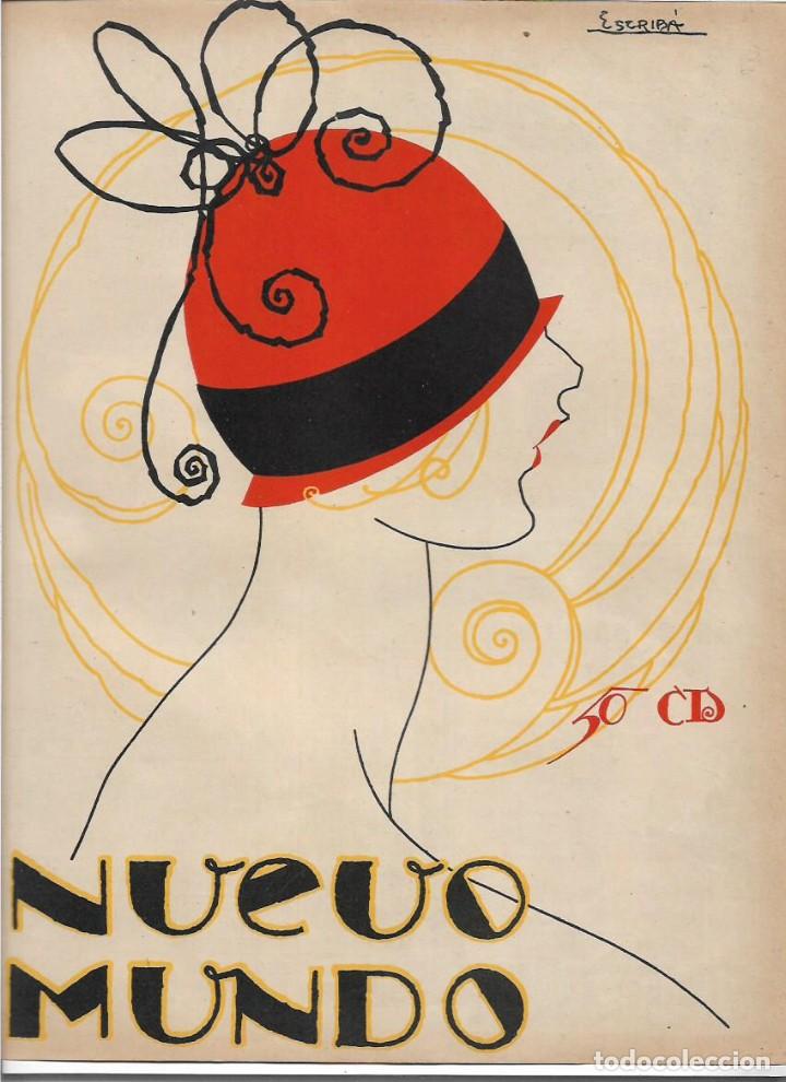 Colecionismo: A&Ntilde;O 1925 RECORTE PRENSA DIBUJO DE ESCRIBA LAMINA