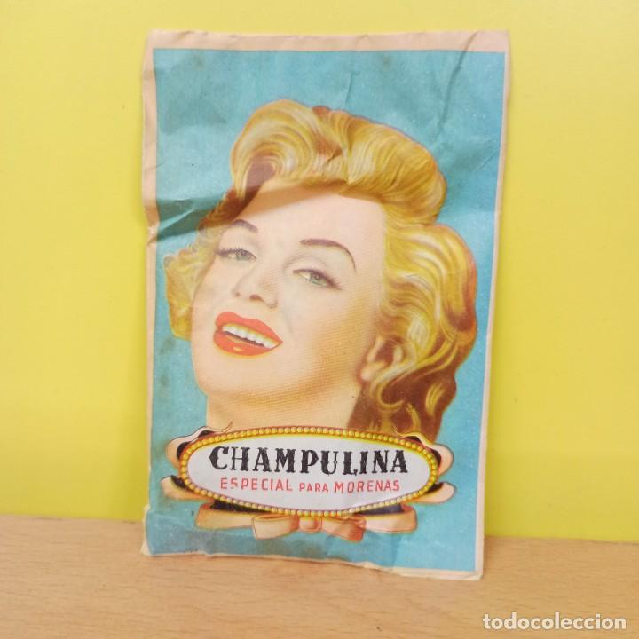 Coleccionismo: CHAMPULINA - SOBRE POLVOS PARA EL CABELLO - ESPECIAL PARA MORENAS - MARILYN MONROE