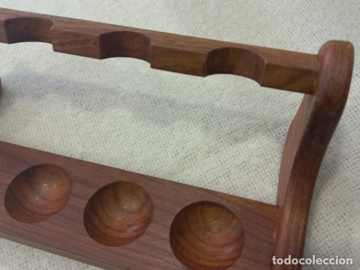 Coleccionismo: SOPORTE RECTANGULAR PARA PIPAS (4) madera - Foto 4