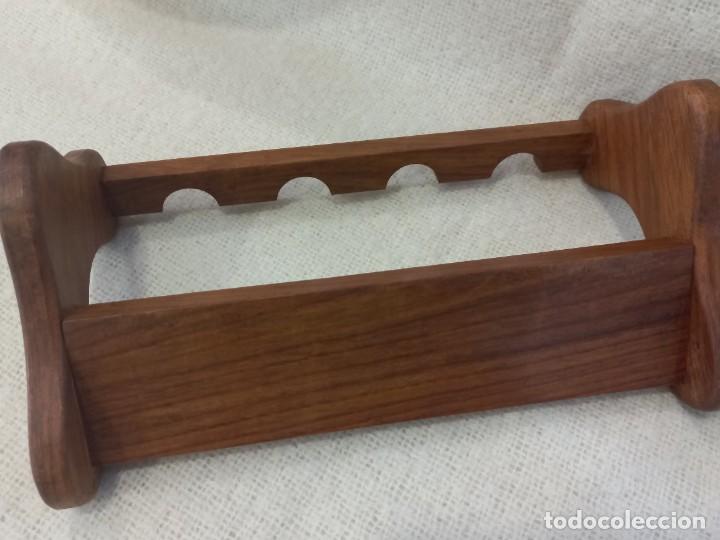 Coleccionismo: SOPORTE RECTANGULAR PARA PIPAS (4) madera - Foto 5