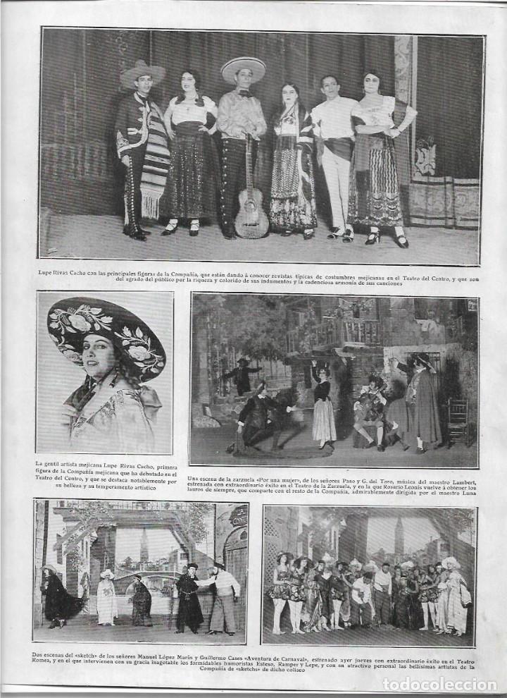 Coleccionismo: A&Ntilde;O 1925 RECORTE PRENSA LUPE RIVAS CACHO ARTISTA MEJICANA Y SU COMPA&Ntilde;IA EXITO TEATRO DEL CENTRO