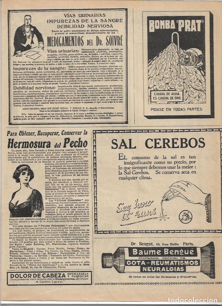 Coleccionismo: A&Ntilde;O 1925 RECORTE PRENSA PUBLICIDAD SAL CEREBOS