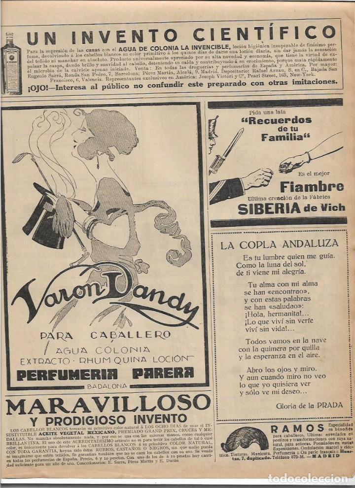 Coleccionismo: A&Ntilde;O 1925 RECORTE PRENSA POESIA LA COPLA ANDALUZA POR GLORIA DE LA PRADA