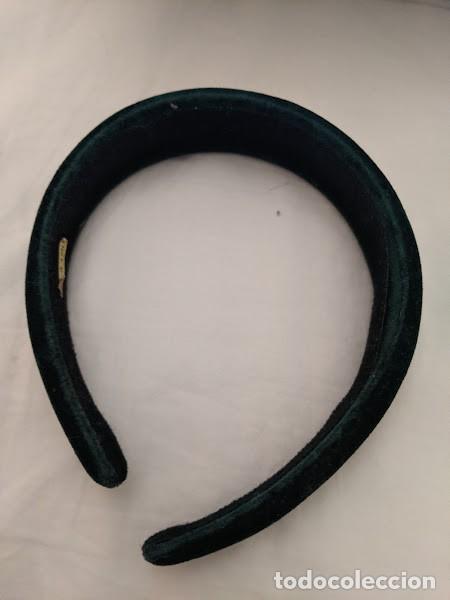 Collectionnisme: DIADEMA TERCIOPELO VERDE OSCURO