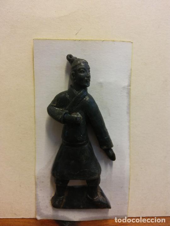 Coleccionismo: PR&Aacute;CTICO IM&Aacute;N GUERREROS DE XIAN. EN TERRACOTA. MEDIDAS 7*2.5 CM