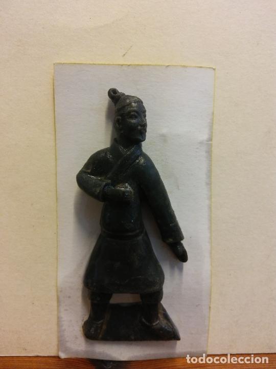 Coleccionismo: PR&Aacute;CTICO IM&Aacute;N GUERREROS DE XIAN. EN TERRACOTA. MEDIDAS 7*2.5 CM