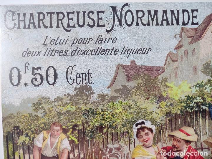 Coleccionismo: CHARTREUSE NORMANDE - LIQUEUR - 52*37cm. - Foto 3