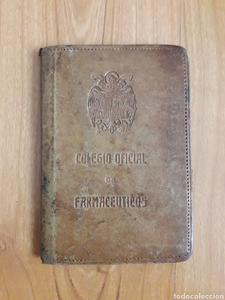 Collectionnisme: FUNDA CARTILLA O CARNET COLEGIO OFICIAL FARMAC&Eacute;UTICOS. SEGURAMENTE DE PALMA DE MALLORCA. BALEARES