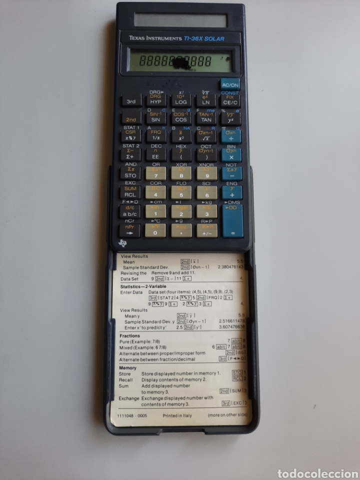 Coleccionismo: Calculadora solar TEXAS INSTRUMENTS TI-36X - Foto 2