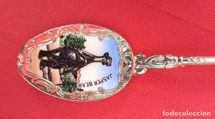 Coleccionismo: Cucharilla de colecci&oacute;n, Canad&aacute; Jasper Bear - Foto 3