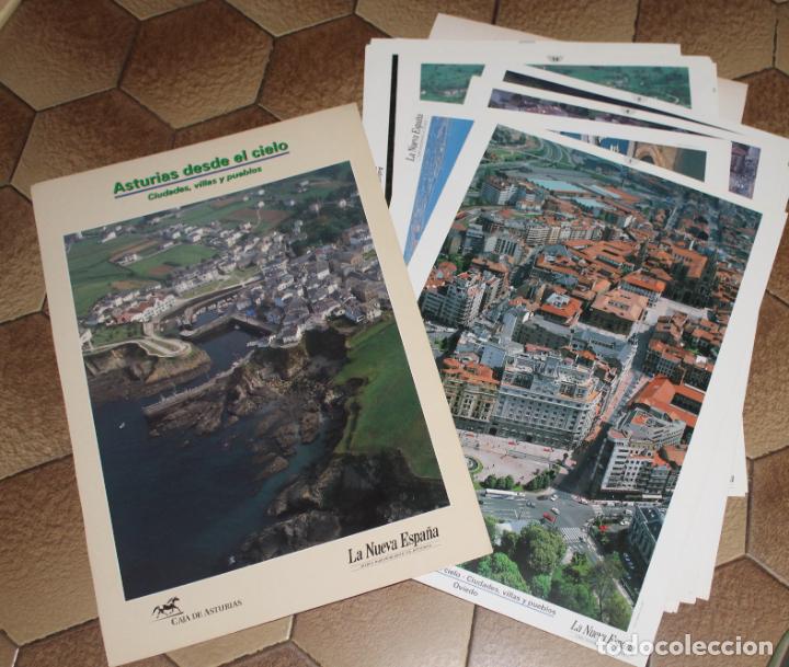 Coleccionismo: ASTURIAS DESDE EL CIELO, CIUDADES, VILLAS Y PUEBLOS, 44 LAMINAS