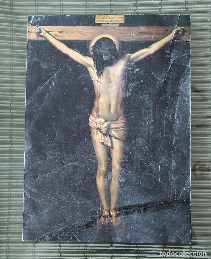 Coleccionismo: ANTIGUA LAMINA DE UN CALENDARIO - CRISTO CRUCIFICADO - VELAZQUEZ - MUSEO DEL PRADO.