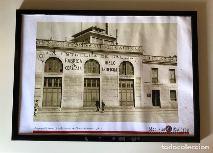 Coleccionismo: Lamina/foto enmarcada f&aacute;brica Estrella Galicia