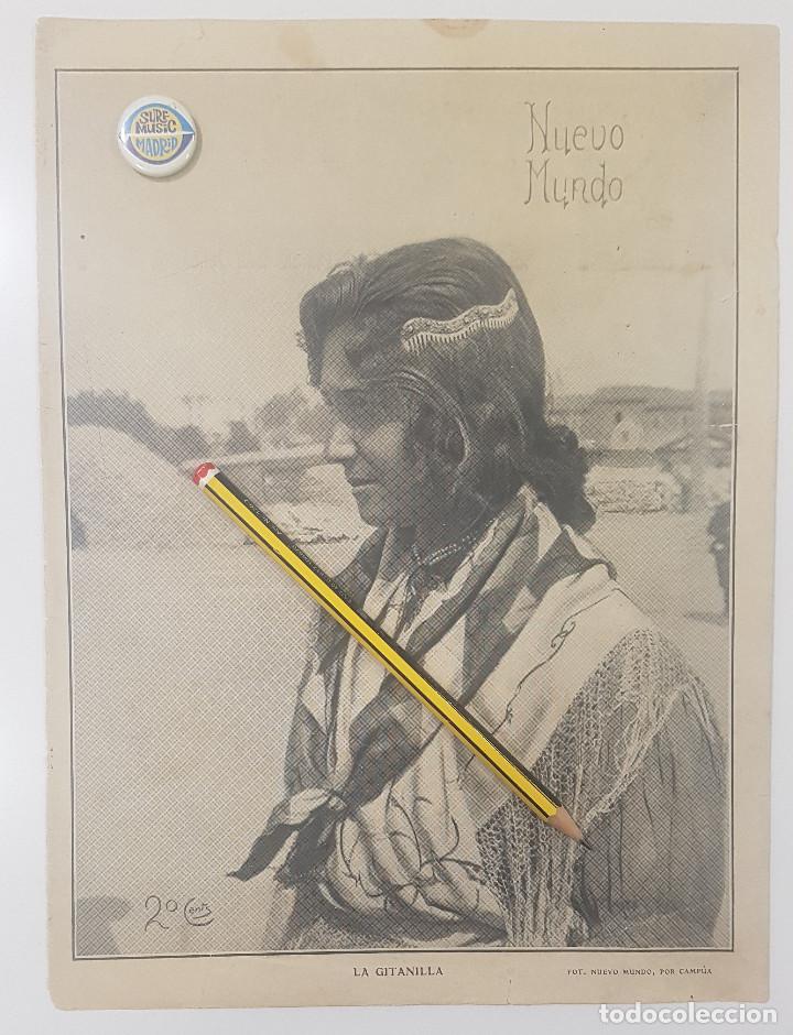 Coleccionismo: A&ntilde;o 1908. HOJA. LA GITANILLA. Foto Camp&uacute;a. Gitana - Foto 1