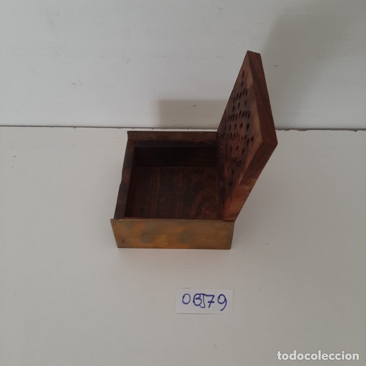Coleccionismo: Caja pastillero grande de madera - Foto 2