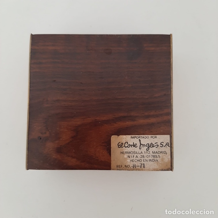 Coleccionismo: Caja pastillero grande de madera - Foto 4