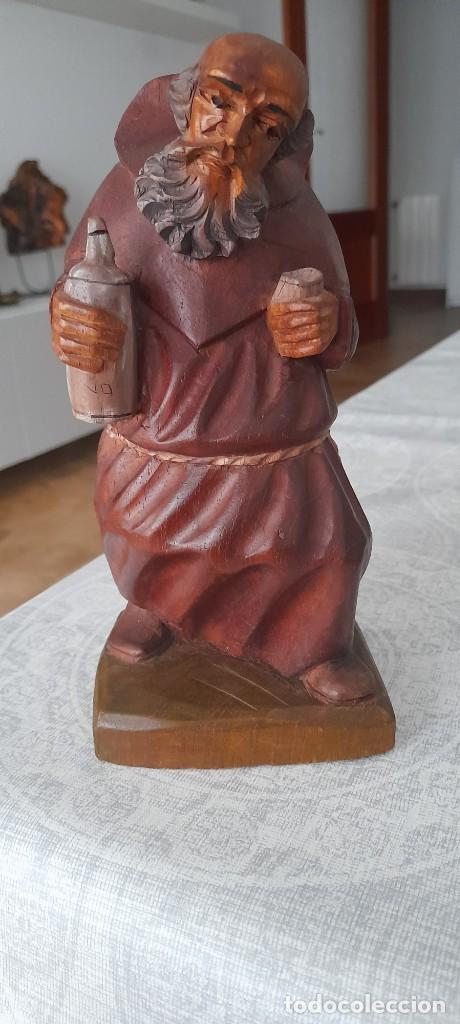 Coleccionismo: Talla en madera fraile - Foto 1