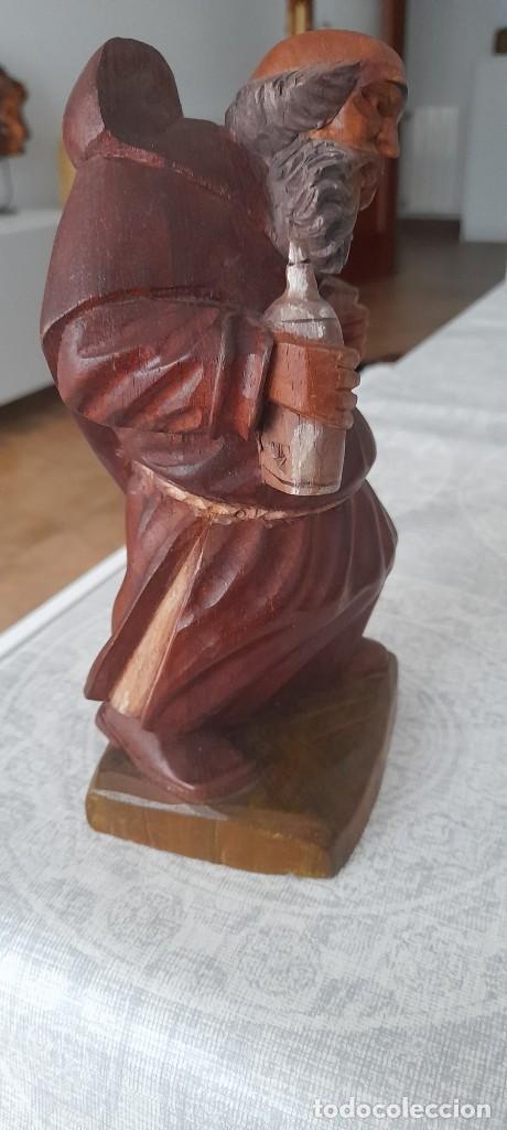 Coleccionismo: Talla en madera fraile - Foto 2