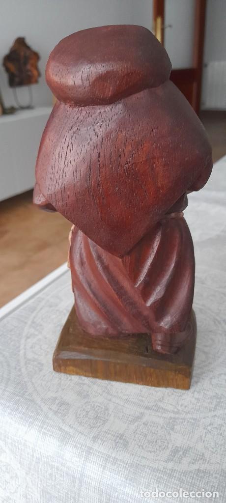 Coleccionismo: Talla en madera fraile - Foto 3