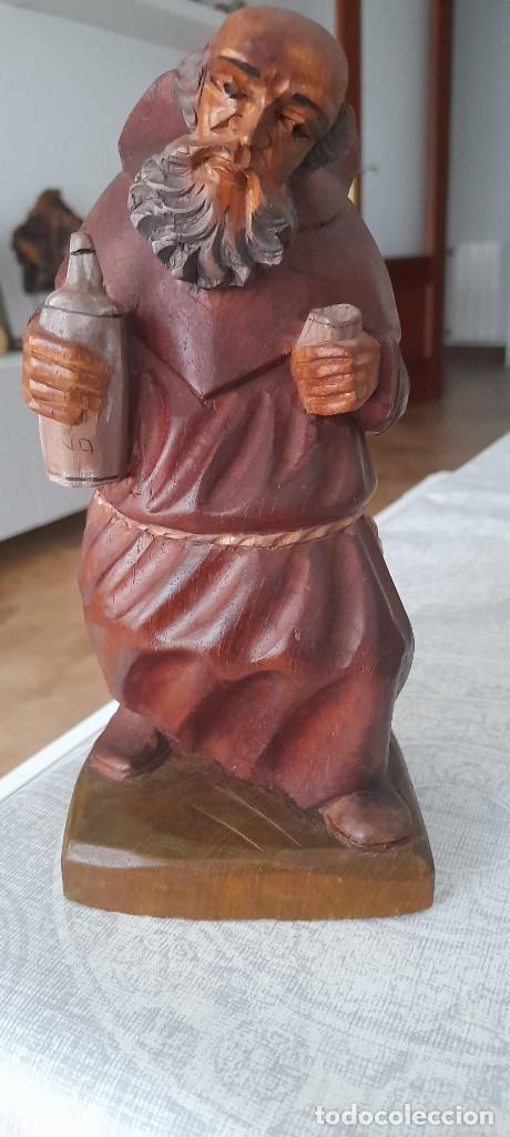Coleccionismo: Talla en madera fraile - Foto 7