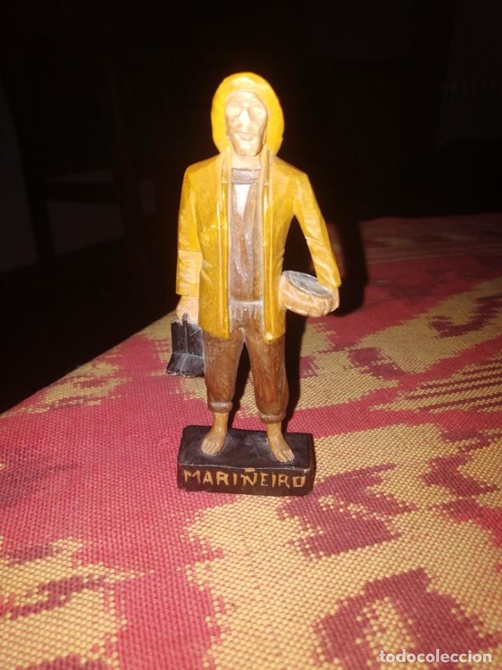 Coleccionismo: Talla en madera marinero - Foto 4