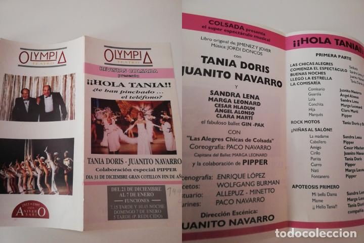 Collezionismo: ANTIGUO PROGRAMA DE REVISTA: TEATRO OLYMPIA, HOLA TANIA &iquest;HAN PINCHADO EL TEL&Eacute;FONO? JUANITO NAVARRO
