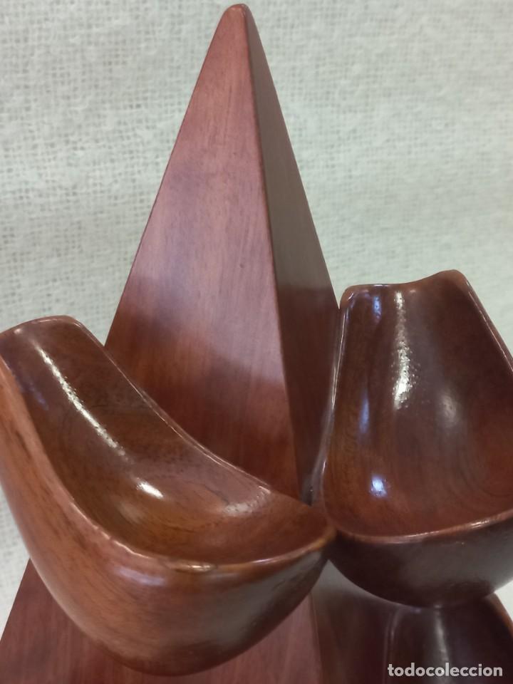 Coleccionismo: SOPORTE-PIPAS (4) PIR&Aacute;MIDE madera - Foto 3