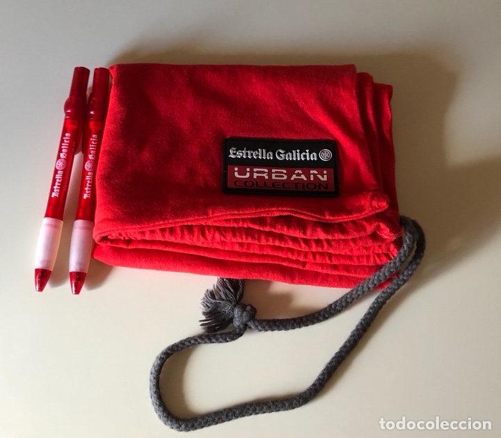 Coleccionismo: Bolsa Estrella Galicia y bol&iacute;grafos de regalo