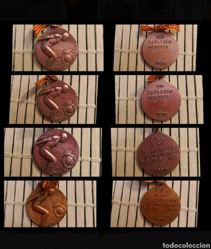 Coleccionismo: 28 medallas de nataci&oacute;n - Foto 2