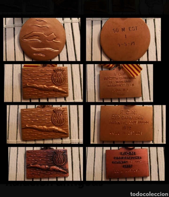 Coleccionismo: 28 medallas de nataci&oacute;n - Foto 5