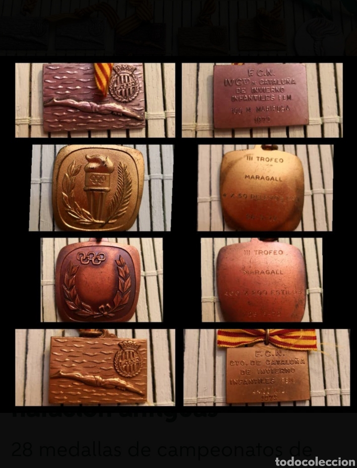 Coleccionismo: 28 medallas de nataci&oacute;n - Foto 6
