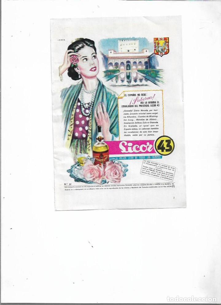 Collecting paper: A&Ntilde;O 1956 RECORTE PRENSA PUBLICIDAD BEBIDAS LICOR 43 GRANADA LA ALHAMBRA COLECCIONABLE