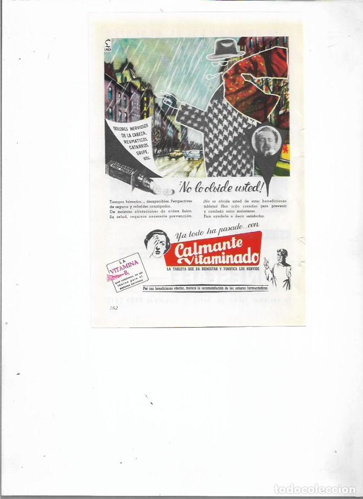 Collectionnisme: A&Ntilde;O 1956 RECORTE PRENSA PUBLICIDAD CALMANTE VITAMINADO