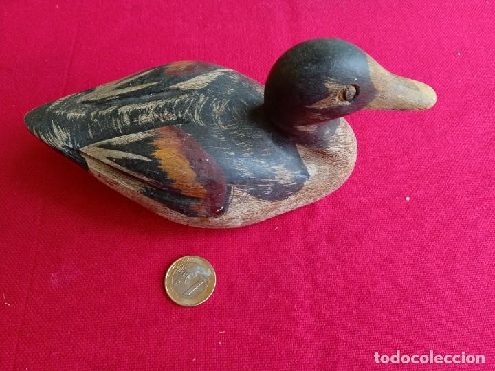 Coleccionismo: Pato antiguo de madera - Foto 2