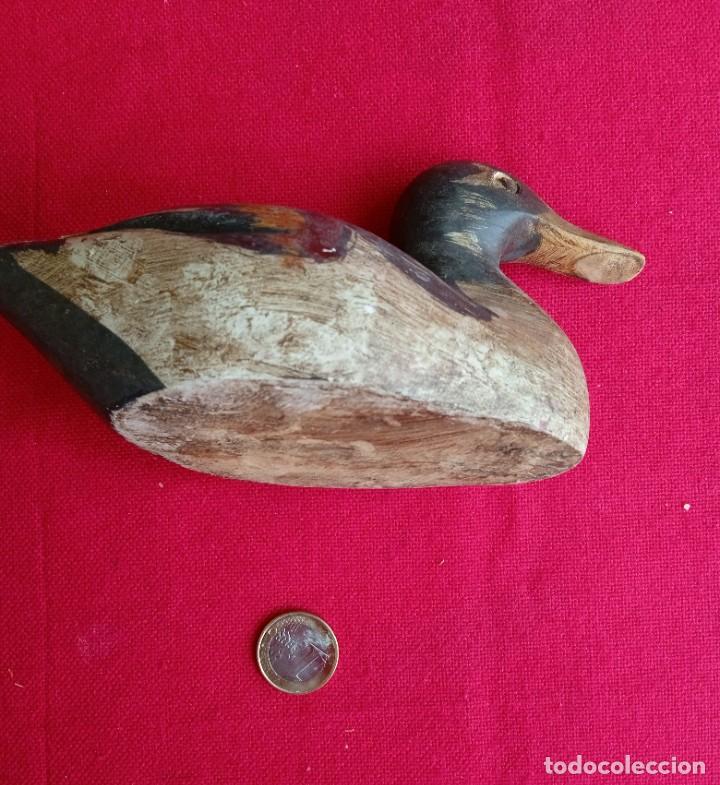 Coleccionismo: Pato antiguo de madera - Foto 3