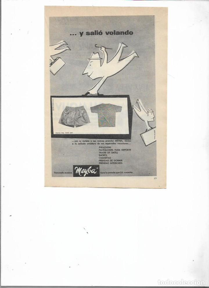 Collectionnisme: A&Ntilde;O 1956 RECORTE PRENSA PUBLICIDAD MEYBA PULLOVERS PANTALONES DEPORTE SCHORTS ROPA INTERIOR