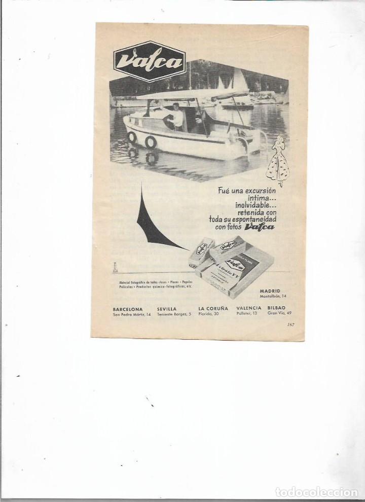 Collectionnisme: A&Ntilde;O 1956 RECORTE PRENSA PUBLICIDAD VALCA FOTOGRAFIA FOTOS