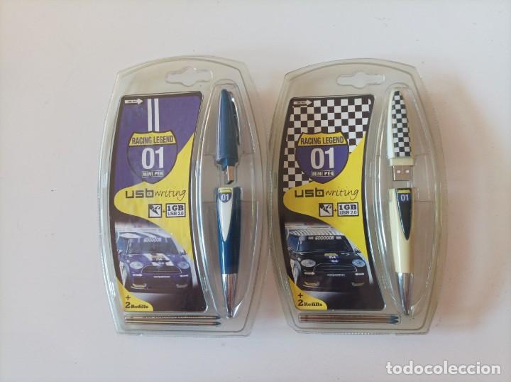Collecting: Lote Bol&iacute;grafos Inoxcrom Racing Legend Mini Pen con soporte para coche Nuevos