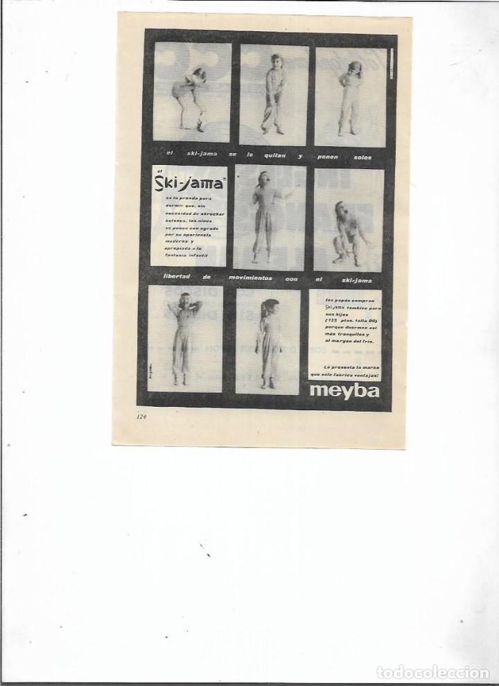 Coleccionismo: A&Ntilde;O 1956 RECORTE PRENSA PUBLICIDAD MEYBA SKI JAMA PIJAMAS ROPA INTERIOR
