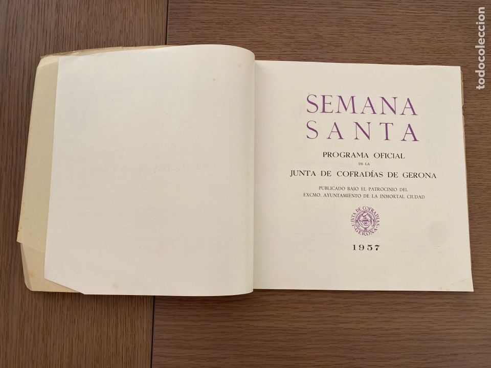 Coleccionismo: Semana Santa 1957 Gerona Programa oficial - Foto 2