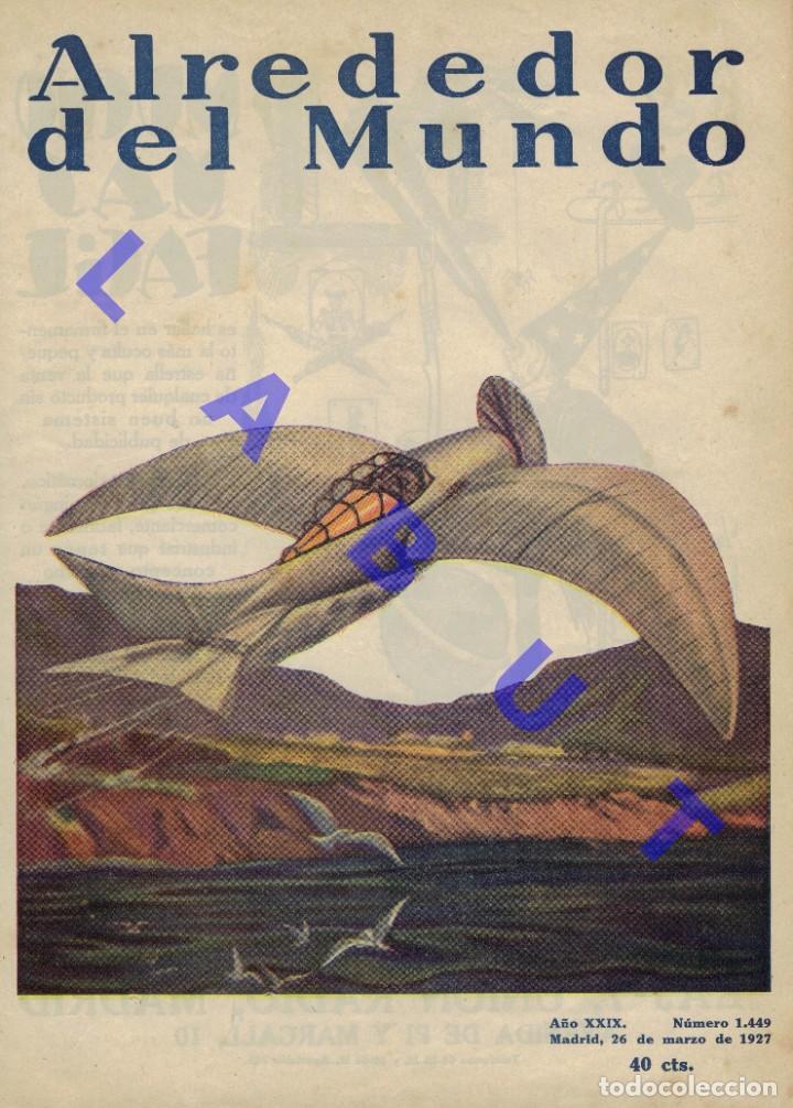 Coleccionismo: 1927 DIBUJO ART DEC&Oacute; AVIACION AERONAUTICA CLIPPING 26X20 H31