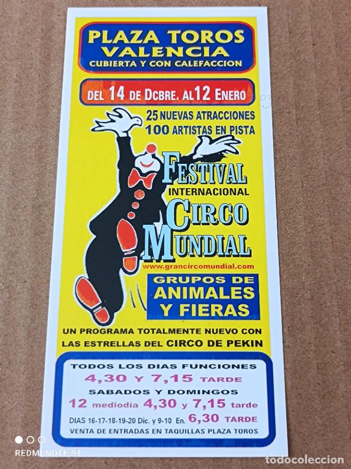 Coleccionismo: INVITACI&Oacute;N GRAN FESTIVAL INTERNACIONAL DEL CIRCO MUNDIAL - VALENCIA A&Ntilde;O 2002