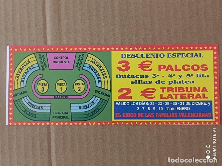 Coleccionismo: INVITACI&Oacute;N CIRCO AMERICANO - VALENCIA - Foto 2